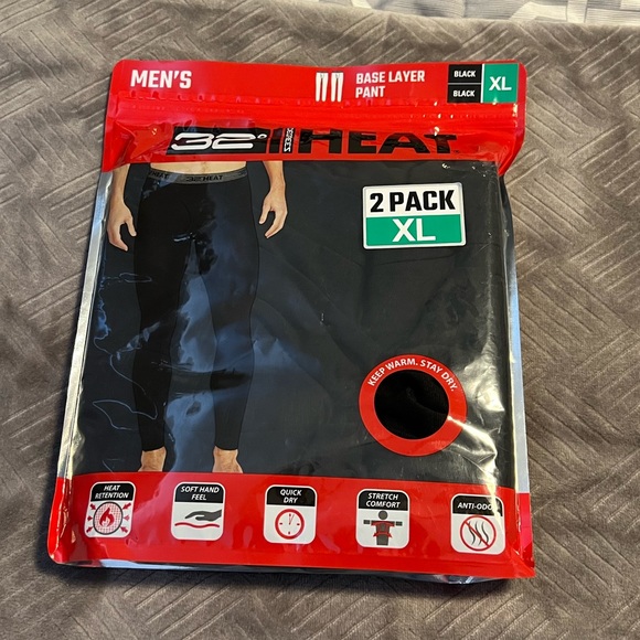 32 Degrees Other - NWT 32 Degree Heat Base Layer Pants (2 Pack)